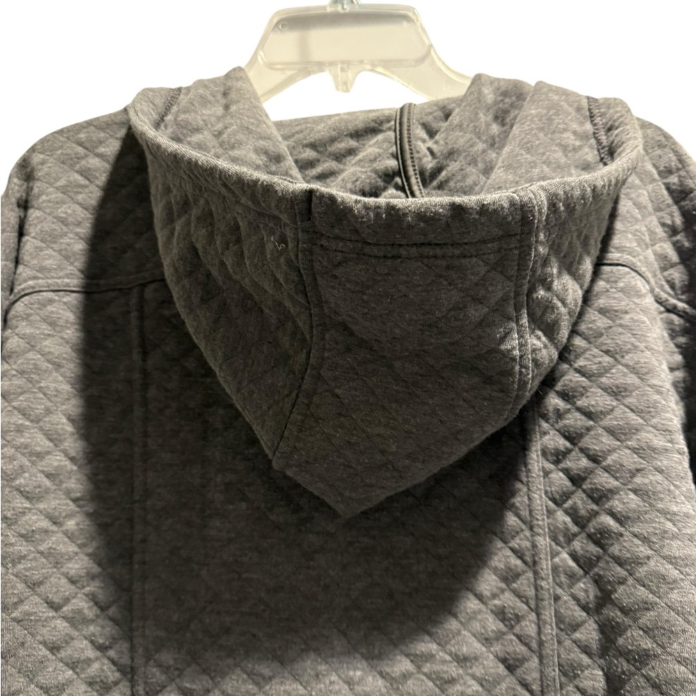 Athletic Works Quilted Charcoal Jacket/Hoodie - Picture 9 of 9